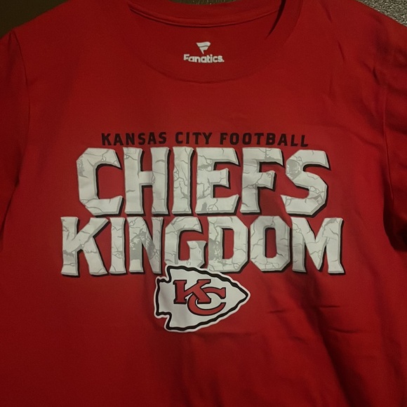 Fanatics NFL KC Chiefs Kingdom Red Short-sleeve Tee / Size Small - Picture 2 of 5